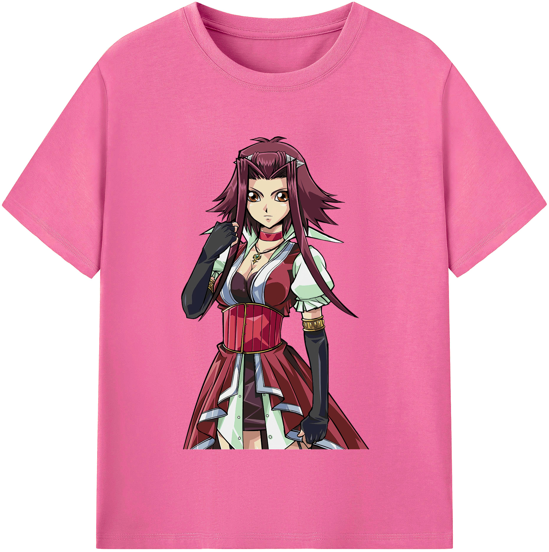 （画像用） 遊☆戯☆王 Yu-Gi-Oh! レディースカジュアルプリントTシャツ（綿100％）